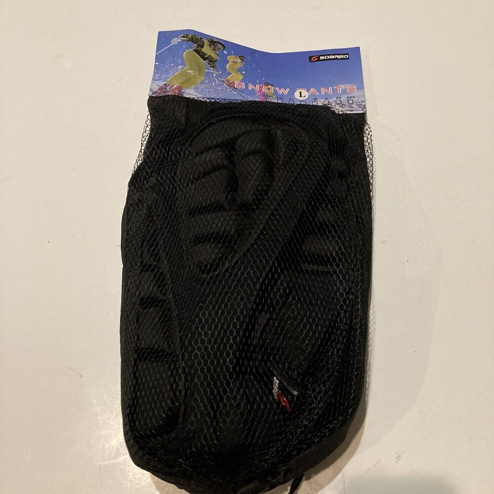 Soared Protective Hip Padded Snow SHORT Pants Protective Gear Guard Black L